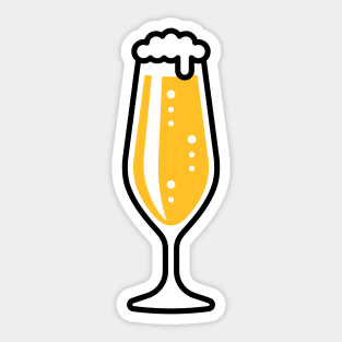 Pilsner Glass Slim (Beer Drinker / Pils / 2C) Sticker